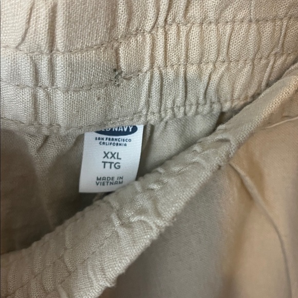 Old Navy Women’s Beige Linen Lounge Pants XXL - Picture 4 of 5